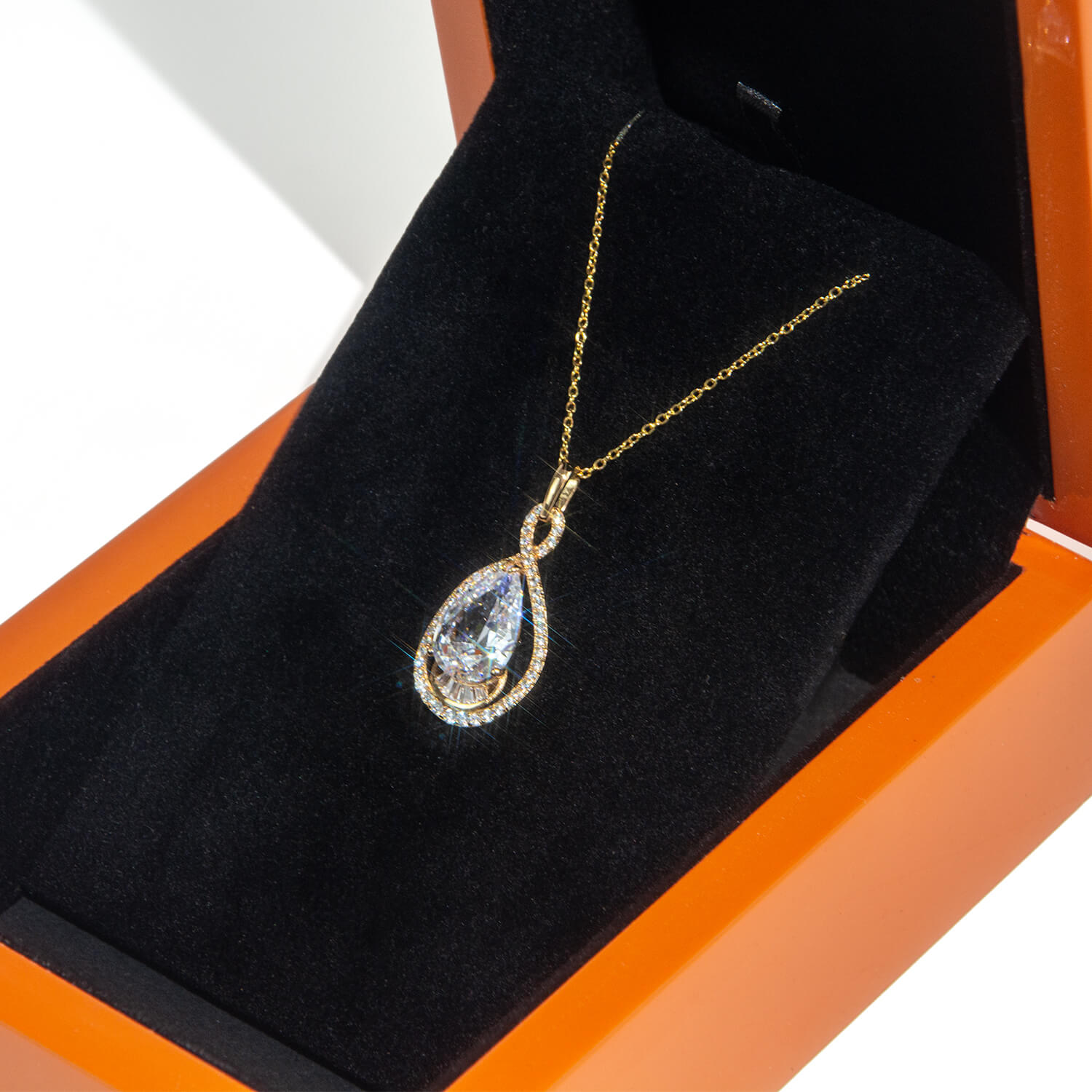 FORTE Großhandel Orange Holz Schmuckschatullen Taschen Verpackung Holz Schmuck Anhänger Boxen Ring Verpackung Schmuckschatulle Holz mit Logo